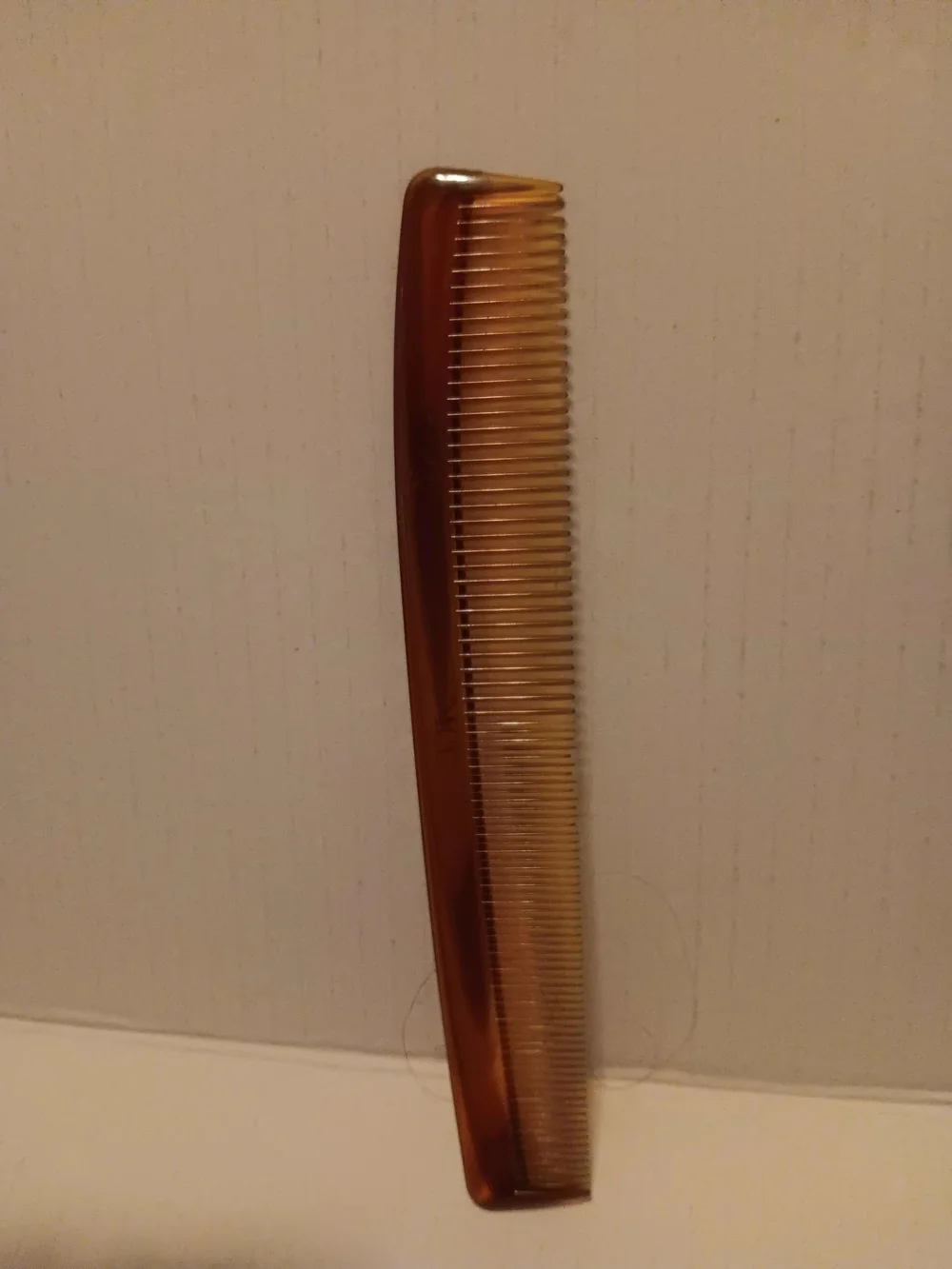 Vintage ACE Hair Plastic Comb Brown Used Clean Standard